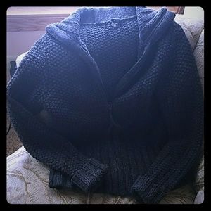 Zip-up Lambswool Sweater